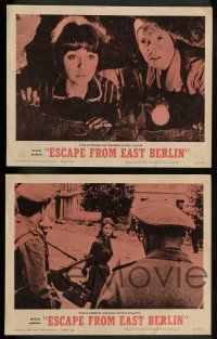 3t088 ESCAPE FROM EAST BERLIN 8 LCs '62 Christine Kaufmann & Maria Tober escape from East Germany!