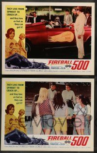 3t091 FIREBALL 500 8 int'l LCs '66 Frankie Avalon & sexy Annette Funicello, stock car racing images