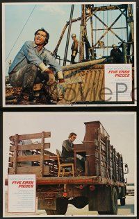 3t093 FIVE EASY PIECES 8 int'l LCs '70 Jack Nicholson, Black, Struthers, directed by Bob Rafelson!