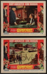 3t674 GUNFIGHT AT THE O.K. CORRAL 4 LCs R64 Burt Lancaster, Kirk Douglas, directed by John Sturges!