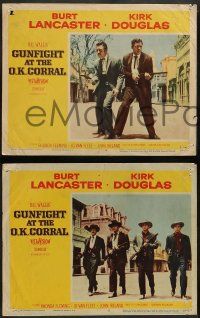 3t109 GUNFIGHT AT THE O.K. CORRAL 8 LCs '57 Burt Lancaster & sexy Rhonda Fleming, John Sturges!