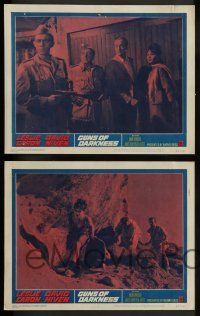 3t110 GUNS OF DARKNESS 8 LCs '62 Leslie Caron & David Niven can't escape!