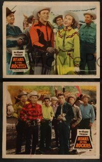 3t675 HEART OF THE ROCKIES 4 LCs '51 Roy Rogers with Penny Edwards, playing by campfire & more!