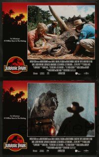 3t168 JURASSIC PARK 8 LCs '93 Spielberg, Sam Neill, Laura Dern, Jeff Goldblum, Richard Attenborough