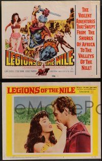 3t181 LEGIONS OF THE NILE 8 LCs '60 Italian Egypt epic, sexy Linda Cristal, Ettore Manni!