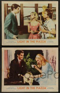 3t185 LIGHT IN THE PIAZZA 8 LCs '61 great images of Yvette Mimieux & George Hamilton!