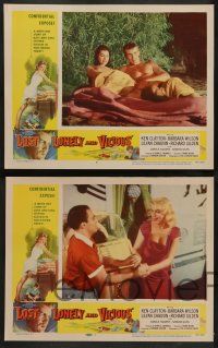 3t532 LOST, LONELY & VICIOUS 7 LCs '58 Ken Clayton, Barbara Wilson, old cars & bad girls!