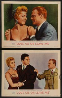 3t213 LOVE ME OR LEAVE ME 8 LCs R62 Doris Day as Ruth Etting with James Cagney as Marty Snyder!
