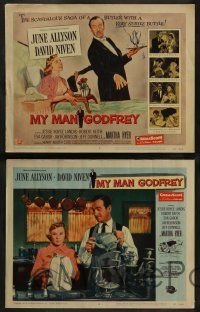 3t287 MY MAN GODFREY 8 LCs '57 cool images of June Allyson, David Niven & sexy Martha Hyer!
