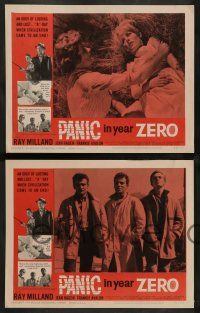 3t319 PANIC IN YEAR ZERO 8 LCs '62 Ray Milland, Jean Hagen, Frankie Avalon, atomic!