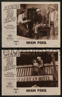 3t827 PANTHER GIRL OF THE KONGO 3 chapter 6 LCs '55 Phyllis Coates, Republic serial, High Peril!