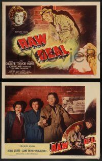 3t336 RAW DEAL 8 LCs '48 Anthony Mann, Dennis O'Keefe & sexy bad girl Claire Trevor!