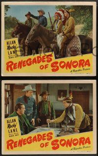 3t831 RENEGADES OF SONORA 3 LCs '48 Allan 'Rocky' Lane, George J. Lewis as Native American!