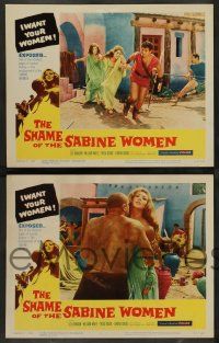 3t367 SHAME OF THE SABINE WOMEN 8 LCs '62 El rapto de las sabinas, blackest pages of human history!