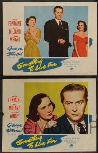 3t379 SOMETHING TO LIVE FOR 8 LCs '52 Joan Fontaine, Ray Milland, Teresa Wright, George Stevens