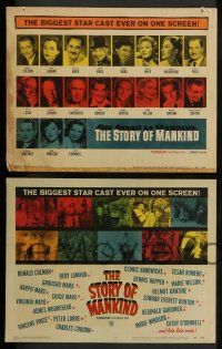 3t396 STORY OF MANKIND 8 LCs '57 Marx Bros., Vincent Price, Lamarr, plus many other top stars shown