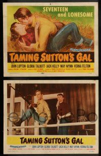 3t415 TAMING SUTTON'S GAL 8 LCs '57 Lupton, Gloria Talbott, she's seventeen & lonesome!