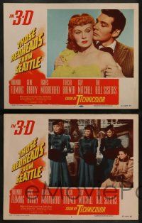 3t435 THOSE REDHEADS FROM SEATTLE 8 3D LCs '53 Rhonda Fleming, Gene Barry in musical numbers!
