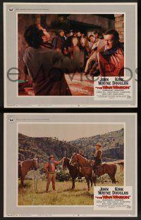 3t858 WAR WAGON 3 LCs '67 big John Wayne punching guy in saloon brawl and outdoor scenes!