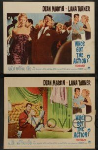 3t490 WHO'S GOT THE ACTION 8 LCs '62 Daniel Mann directed, Dean Martin & irresistible Lana Turner!