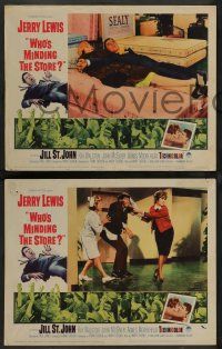3t859 WHO'S MINDING THE STORE 3 LCs '63 Jerry Lewis is the unhandiest handyman, Jill St. John