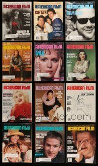 3w083 LOT OF 19 AMERICAN FILM MAGAZINES '86-89 filled with great movie images & information!