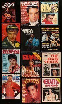 3w084 LOT OF 18 ELVIS PRESLEY MAGAZINES '70s filled with great images & information!