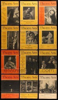 3w086 LOT OF 16 THEATRE ARTS STAGE MAGAZINES '45-46 filled with great images & information!