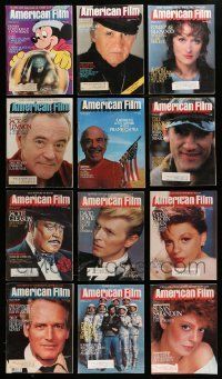 3w088 LOT OF 16 AMERICAN FILM MAGAZINES '82-84 filled with great movie images & information!