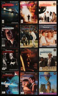 3w092 LOT OF 15 AMERICAN CINEMATOGRAPHER MAGAZINES '88-89 Back to the Future II, Indiana Jones!