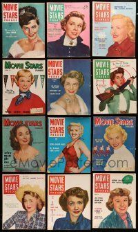 3w094 LOT OF 14 MOVIE STARS PARADE MAGAZINES '40s-50s Betty Grable, Doris Day, Ava Gardner & more!