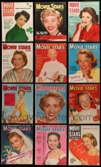 3w098 LOT OF 13 MOVIE STARS PARADE MAGAZINES '40s-50s Elizabeth Taylor, Janet Leigh & more!