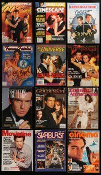 3w099 LOT OF 13 JAMES BOND MAGAZINES '80s-90s Femme Fatales, Cinema, Cinefantastique & more!