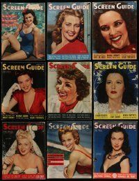 3w119 LOT OF 10 SCREEN GUIDE 1941 MAGAZINES '41 filled with great movie images & information!