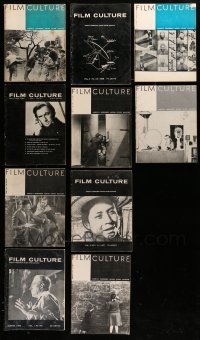 3w124 LOT OF 10 FILM CULTURE MAGAZINES '50s-60s filled with great movie images & information!