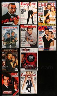 3w123 LOT OF 10 JAMES BOND MAGAZINES '90s Pierce Brosnan in Goldeneye & Tomorrow Never Dies!