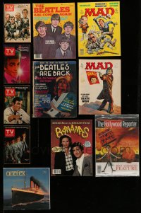 3w112 LOT OF 11 MAGAZINES '70s-90s two on The Beatles, MAD, TV Guides w/Jack Davis & Bob Peak art