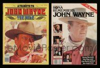 3w227 LOT OF 2 JOHN WAYNE MAGAZINES '79 A Tribute to The Duke, Rona Remembers John Wayne!