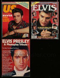 3w216 LOT OF 3 ELVIS PRESLEY MAGAZINES '43 great information & images of the rock 'n' roll legend!