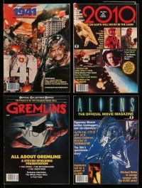 3w182 LOT OF 4 OFFICIAL MOVIE MAGAZINES '80s Aliens, Gremlins, 1941, 2010, great images!