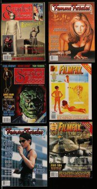 3w156 LOT OF 6 MOVIE MAGAZINES '90s-00s two issues of Femme Fatales, Scarlet Street, Filmfax!