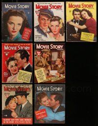 3w144 LOT OF 7 MOVIE STORY MAGAZINES '30s-40s filled with great images & information!