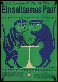 3x074 ODD COUPLE East German 16x23 '72 completely different art by Roder Gruppe e4!