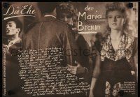 3x063 MARRIAGE OF MARIA BRAUN East German 11x16 '81 Rainer Werner Fassbinder, Hanna Schygulla!