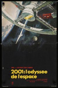 3x468 2001: A SPACE ODYSSEY French 15x24 R70s Stanley Kubrick, Bob McCall art of space wheel!