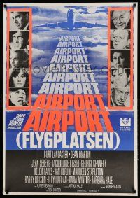 3x174 AIRPORT Swedish '70 Burt Lancaster, Dean Martin, Jacqueline Bisset, Jean Seberg & more!