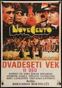 3x647 1900 Yugoslavian 20x28 '77 directed by Bernardo Bertolucci, Robert De Niro, different images