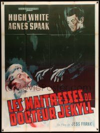 3y730 EL SECRETO DEL DR. ORLOFF French 1p '66 Jess Franco's Mistresses of Dr. Jekyll, cool art!