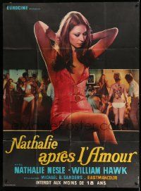 3y840 LOVE UNDER AGE French 1p '70 Nathalie apres l'amour, sexy Nathalie Nell undressing!