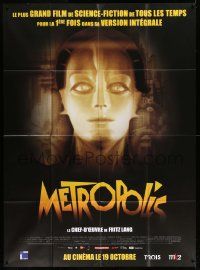3y857 METROPOLIS French 1p R11 Fritz Lang classic, different image of robot Brigitte Helm!